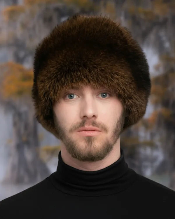 Men's 'Davy Crockett' Hat Raccoon Fur with Detachable Tail