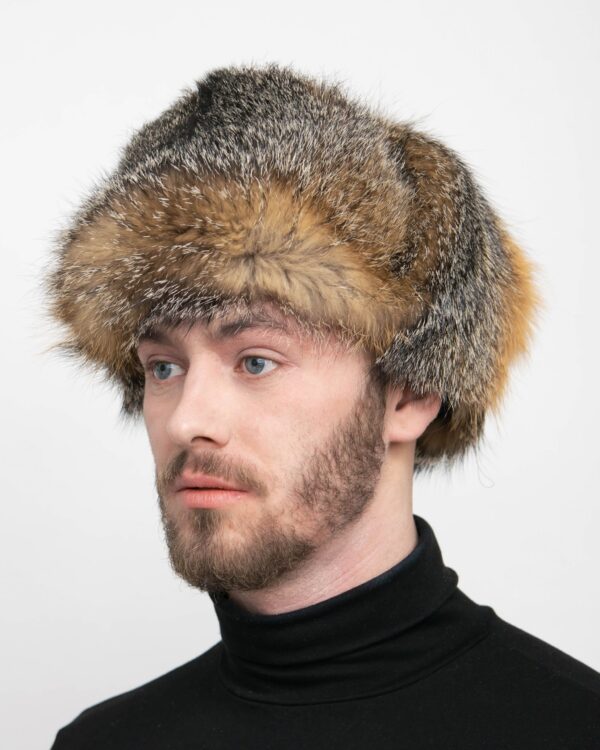 Men's Brown Beaver Full Fur Trapper Hat