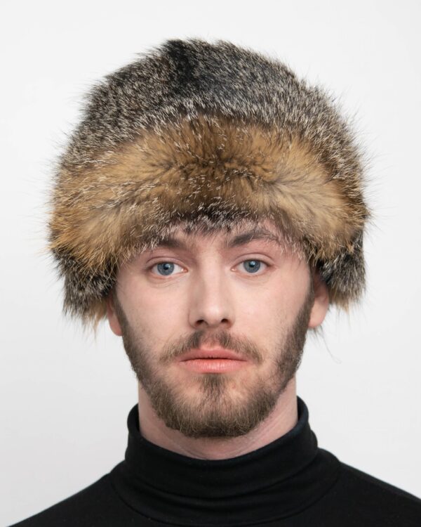 Men's Brown Beaver Full Fur Trapper Hat